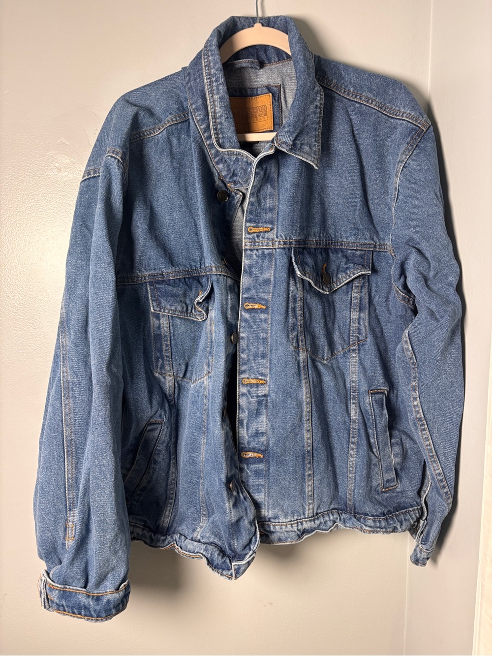 Vintage Canyon Guide Outfitters Denim Jacket Mens XL Blue Trucker Workwear 90s